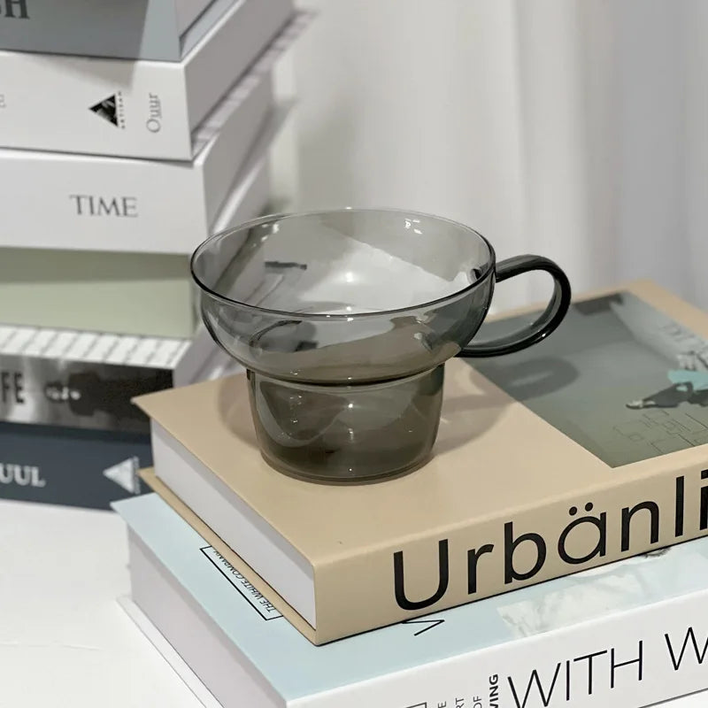 Lumora glass cup – clear minimalist design – Die‑Tassen.de