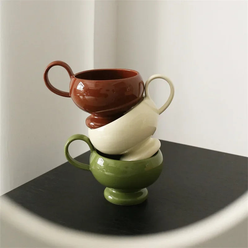 Luno mug 280 ml – elegant Porcelain, Nordic minimalist style – Die‑Tassen.de