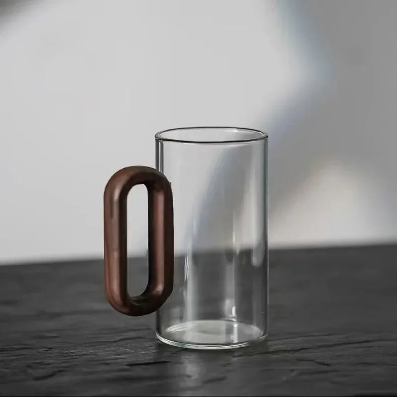 Obsidian borosilicate glass mug 350 ml – clear – sleek design – Die‑Tassen.de