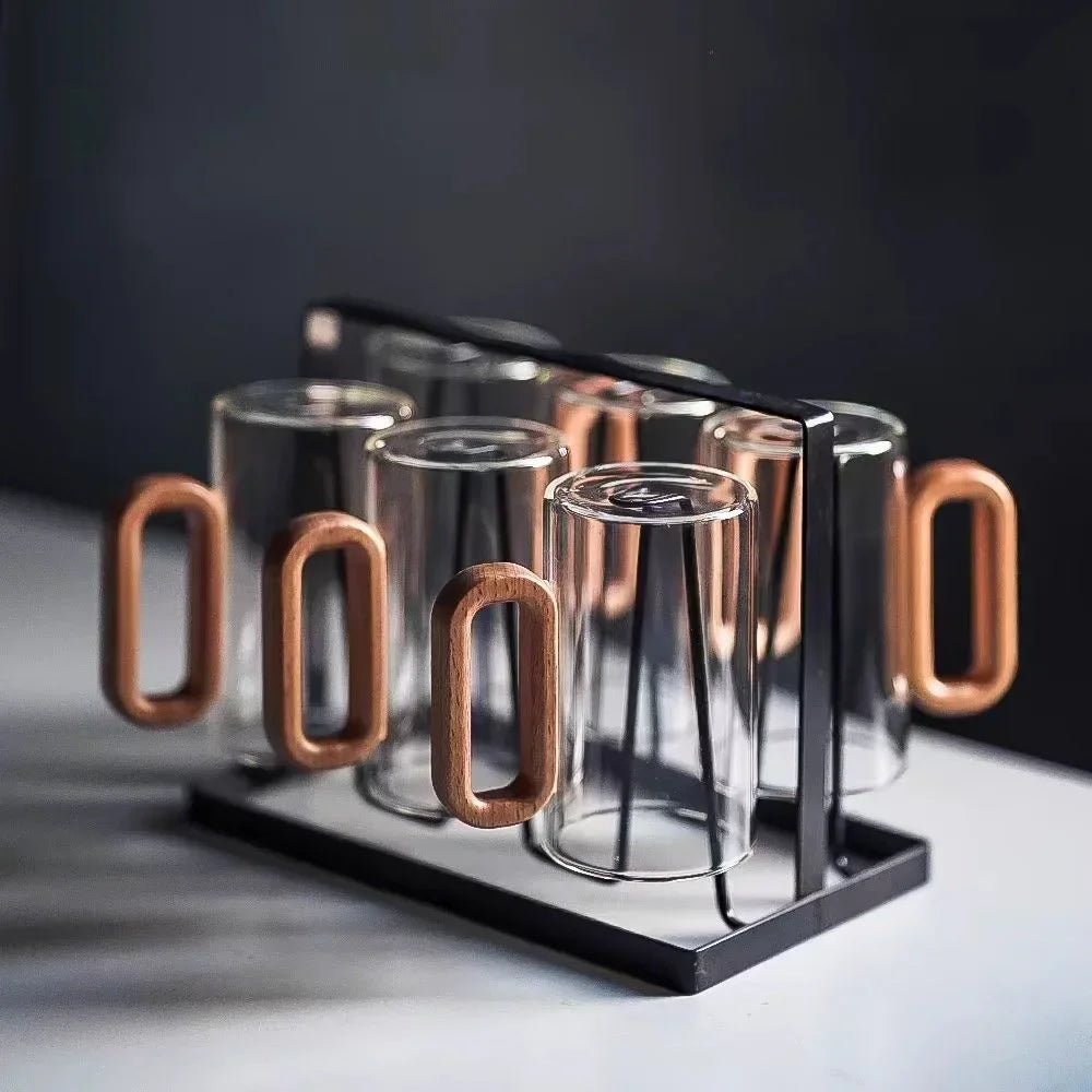 Obsidian borosilicate glass mug 350 ml – clear – sleek design – Die‑Tassen.de